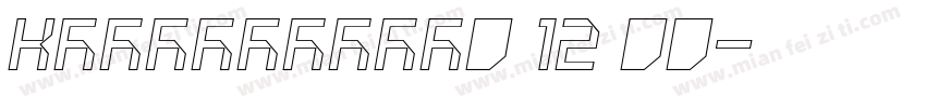 KSPNEXHFSP0 12 00字体转换